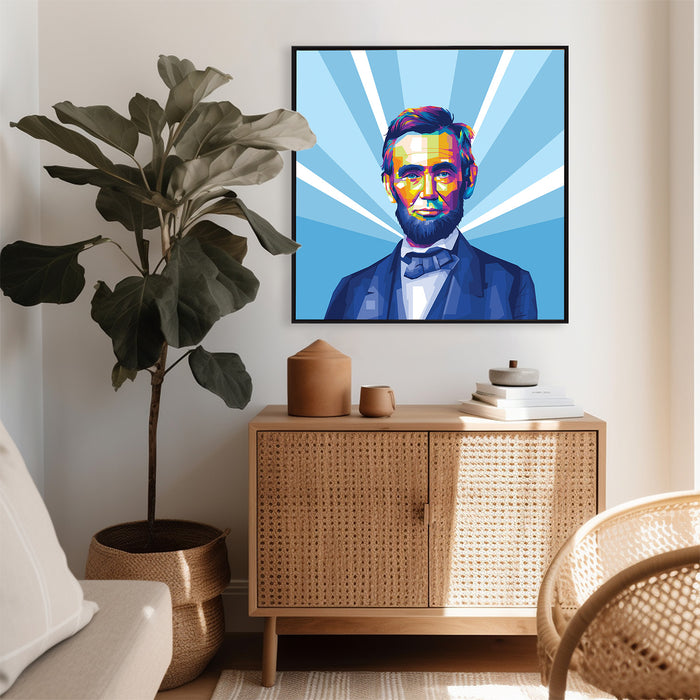 Abraham Lincoln - Pop Art Canvas Print