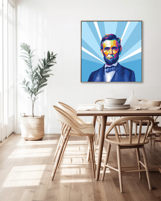 Abraham Lincoln - Pop Art Canvas Print