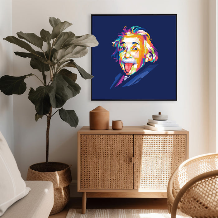 Albert Einstein Portrait - Canvas Poster