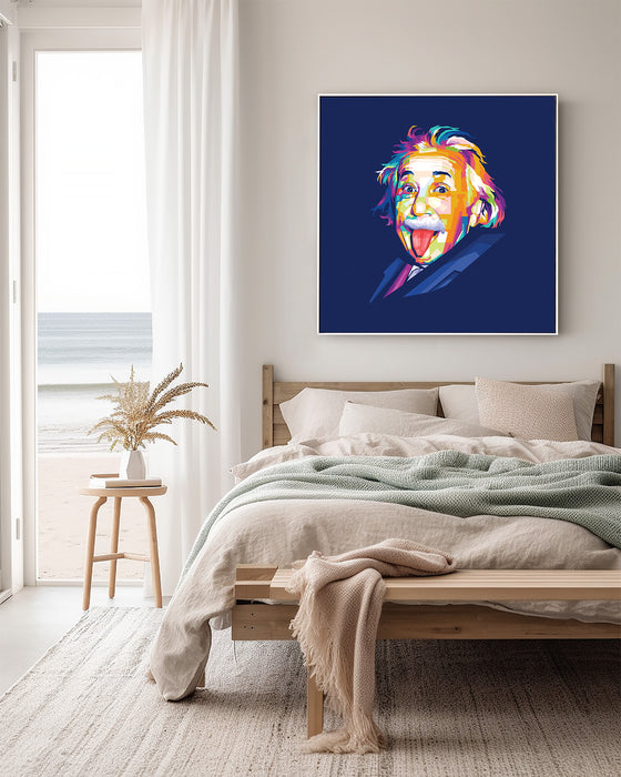 Albert Einstein Portrait - Canvas Poster