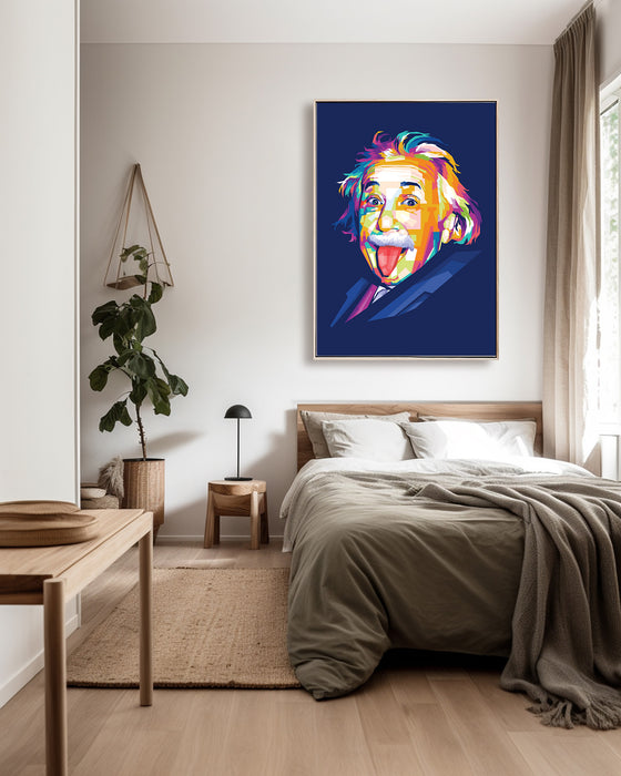 Albert Einstein Portrait - Canvas Poster