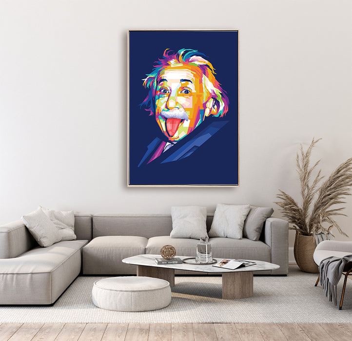 Albert Einstein Portrait - Canvas Poster