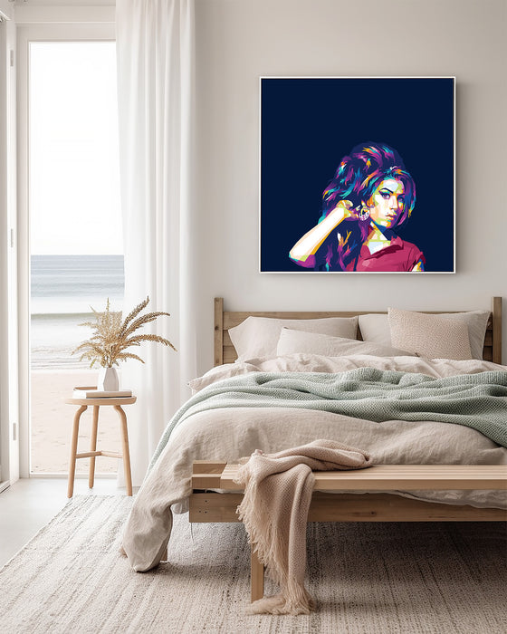 Amy Winehouse Portrait - Canvas Poster