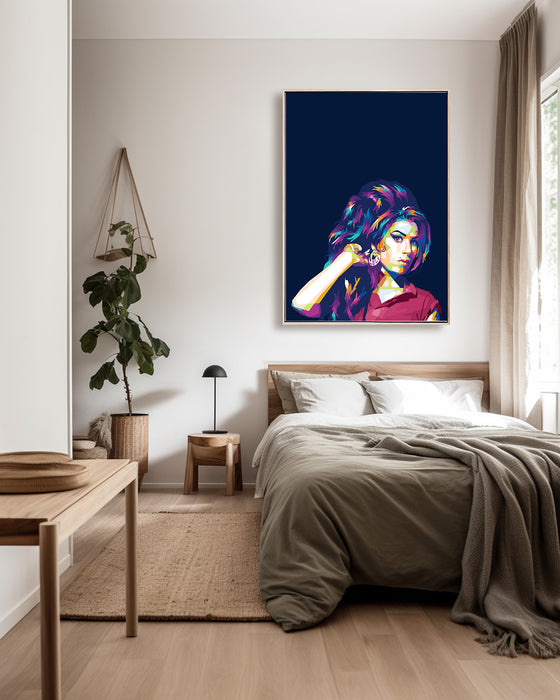 Amy Winehouse Portrait - Canvas Poster