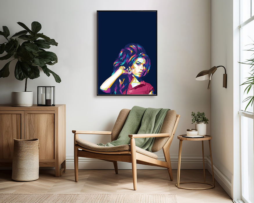 Amy Winehouse Portrait - Canvas Poster