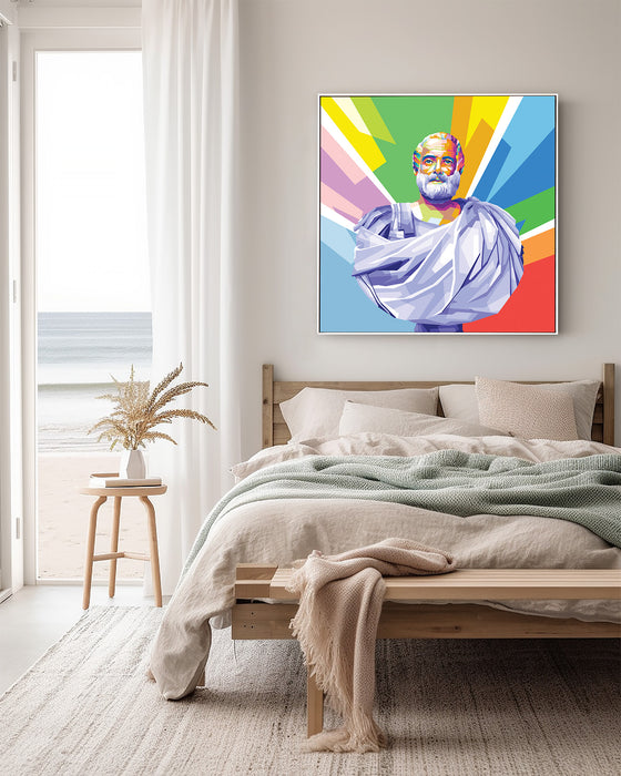 Aristotle - Live Statue - Canvas Art Print