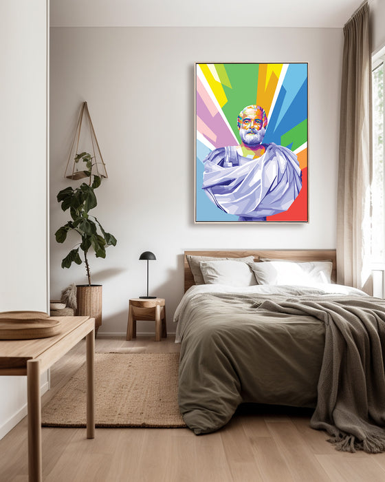 Aristotle - Live Statue - Canvas Art Print