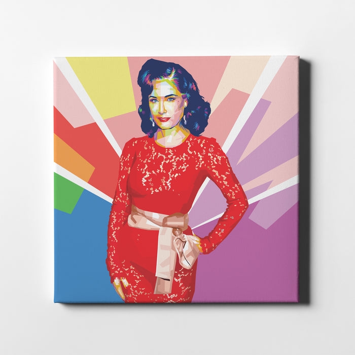 Bettie Page - Queen of Pinups - Canvas Art Print