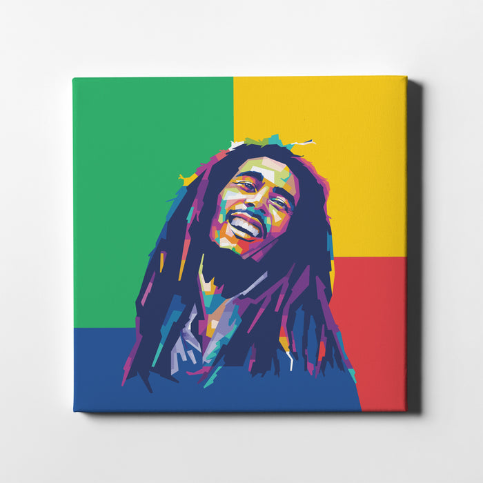 Bob Marley Portrait - Laughing - Canvas Print