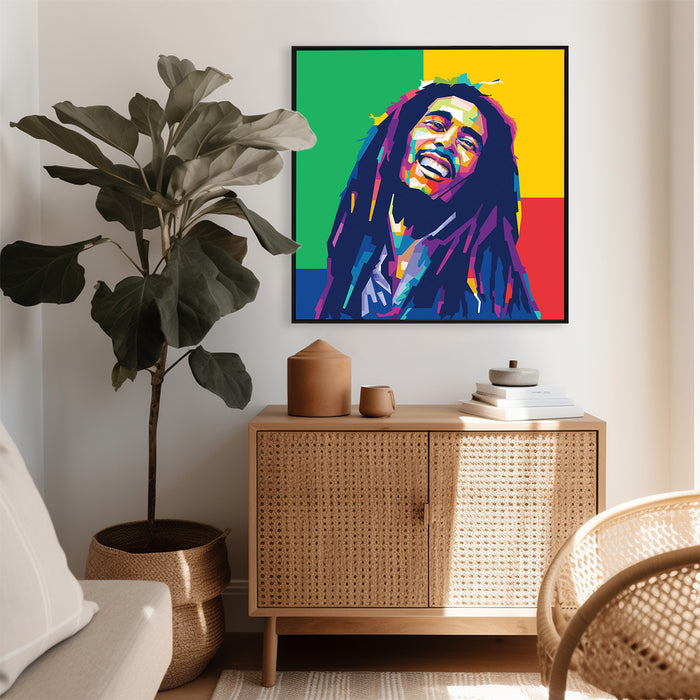 Bob Marley Portrait - Laughing - Canvas Print