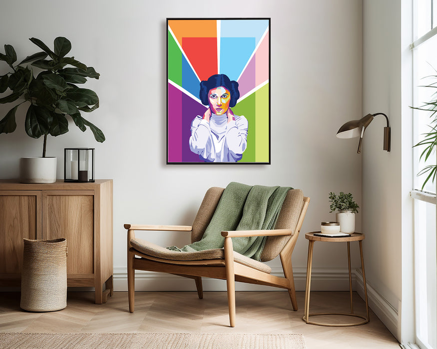 Carrie Fisher - Portrait - Canvas Art Print