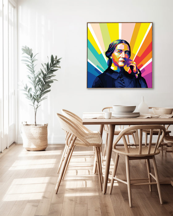 Clara Schumann - German Pianist - Pop Art Canvas Print