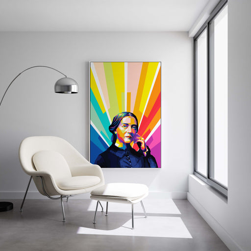 Modern Pop Art Poster of Clara Schumann.