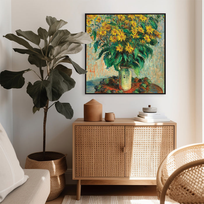 Claude Monet - Jerusalem Artichoke Flowers - Canvas Art Print