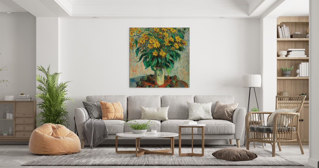 Claude Monet - Jerusalem Artichoke Flowers - Canvas Art Print