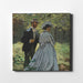 Modern art poster of Claude Monet's Bazille and Camille.