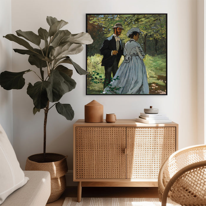 Claude Monet - Bazille and Camille - Canvas Art Print