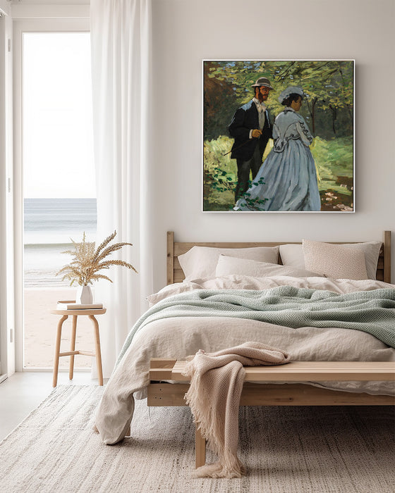 Claude Monet - Bazille and Camille - Canvas Art Print