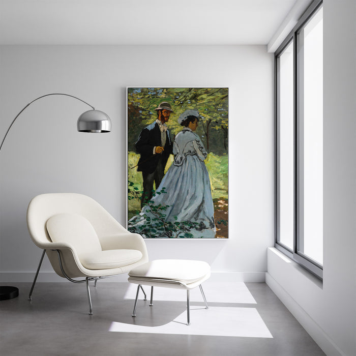 Claude Monet - Bazille and Camille - Canvas Art Print