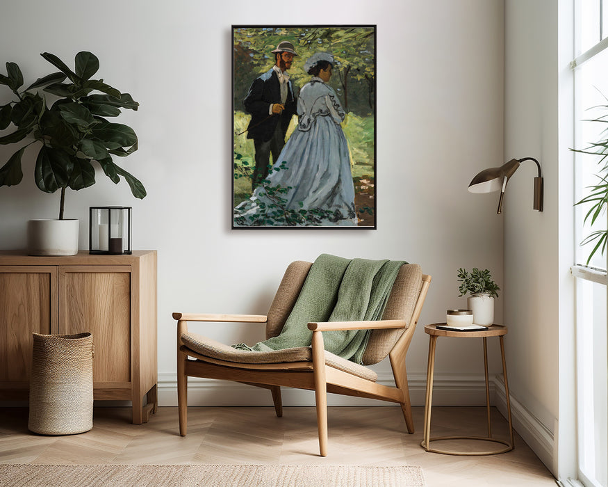 Claude Monet - Bazille and Camille - Canvas Art Print