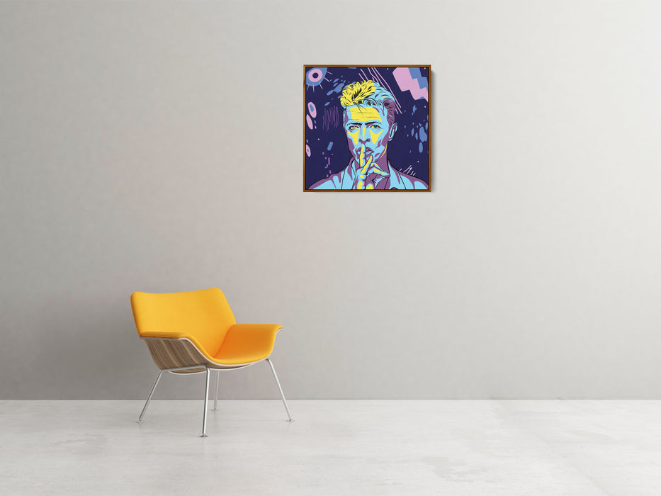 David Bowie - Colorful Portrait - Canvas Print