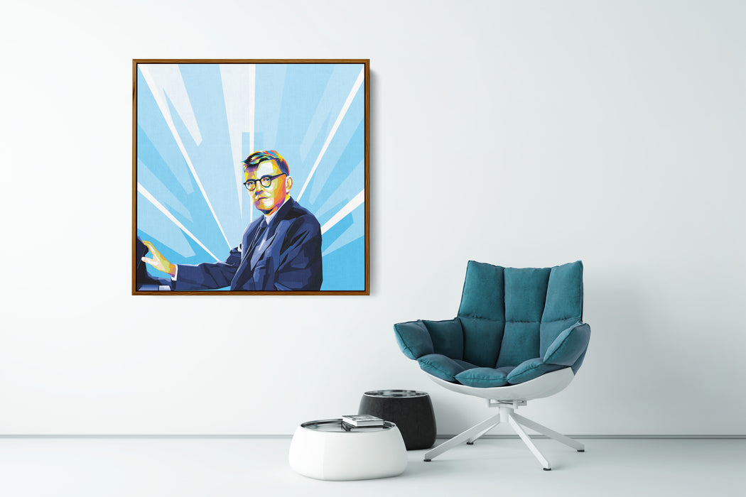 Dmitri Shostakovich - Portrait - Pop Art Canvas Print