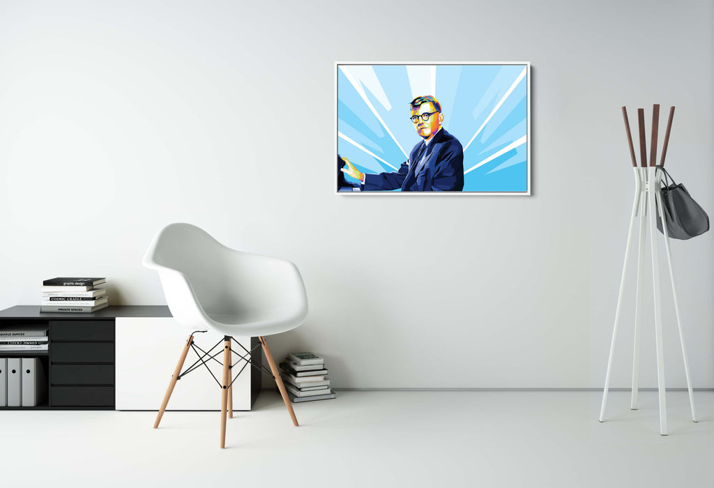 Dmitri Shostakovich - Portrait - Pop Art Canvas Print