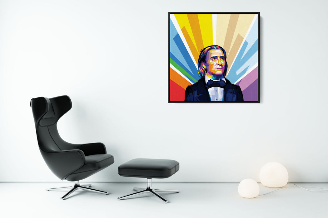 Franz Liszt - Hungarian Composer - Pop Art Canvas Print