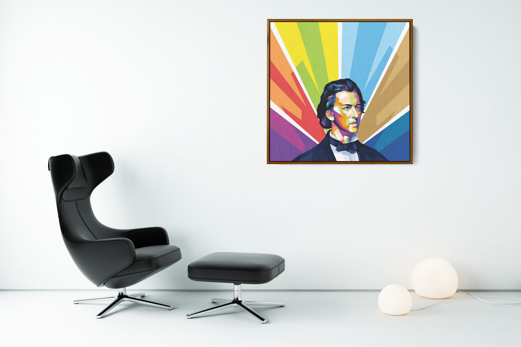 Frederic Chopin - Portrait - Pop Art Canvas Print