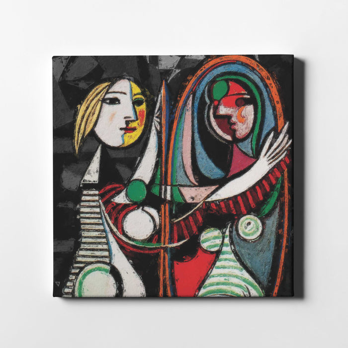 Modern art poster of Girl Before a Mirror