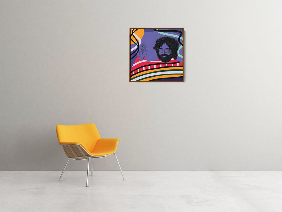 Jerry Garcia - Colorful Portrait - Canvas Print