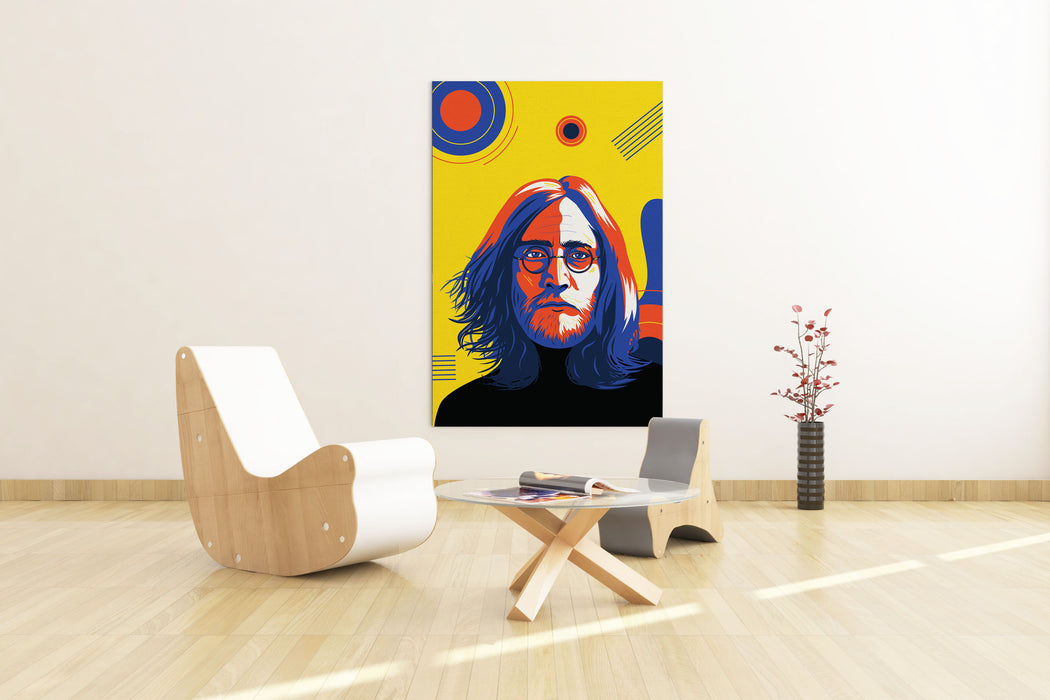 John Lennon - Colorful Portrait - Canvas Print