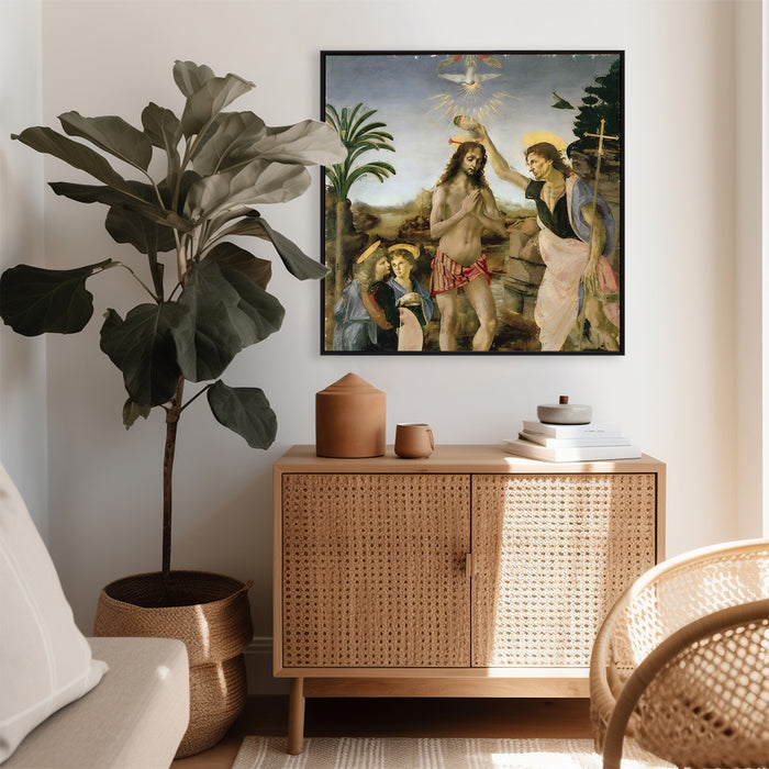 Leonardo da Vinci - The Baptism of Christ - Canvas Art Print