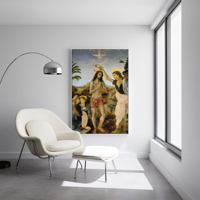 Leonardo da Vinci - The Baptism of Christ - Canvas Art Print