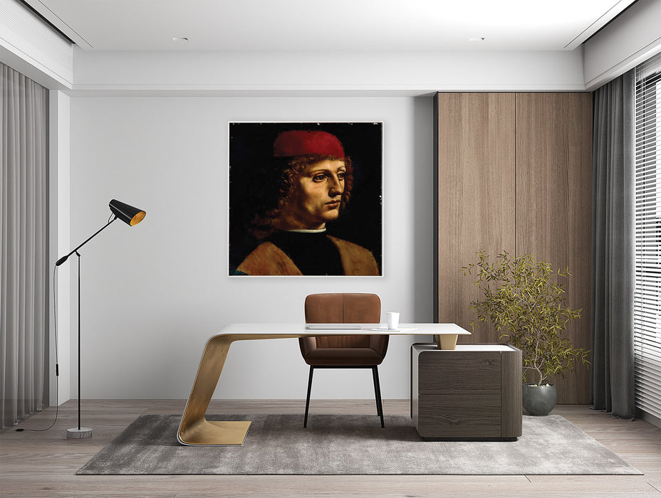 Leonardo da Vinci - Portrait of a Musician - Canvas Art Print