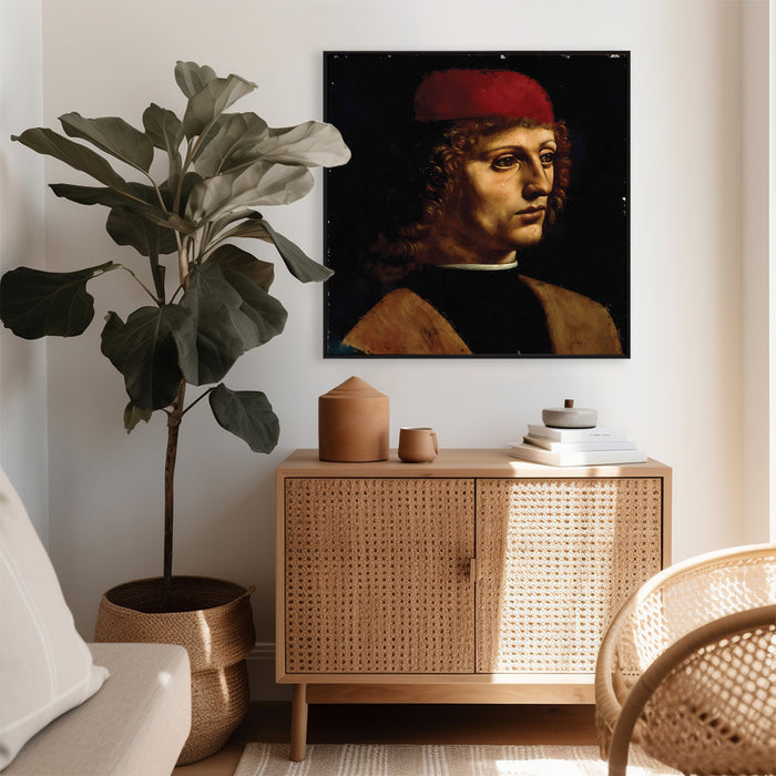 Leonardo da Vinci - Portrait of a Musician - Canvas Art Print