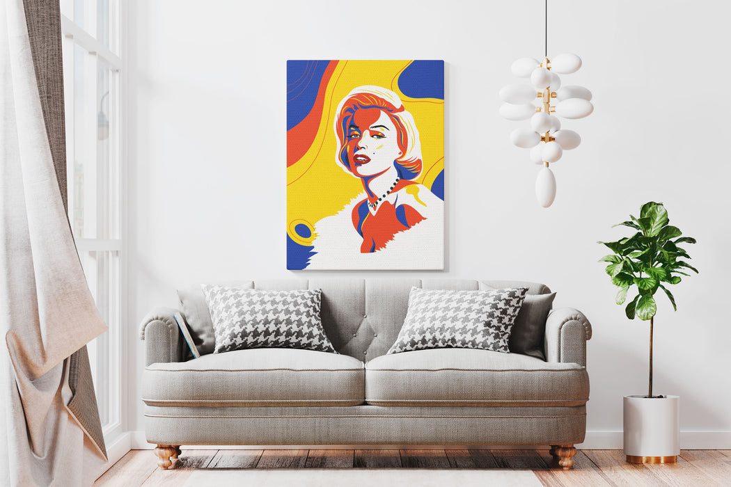 Marilyn Monroe - Colorful Portrait - Canvas Art Print