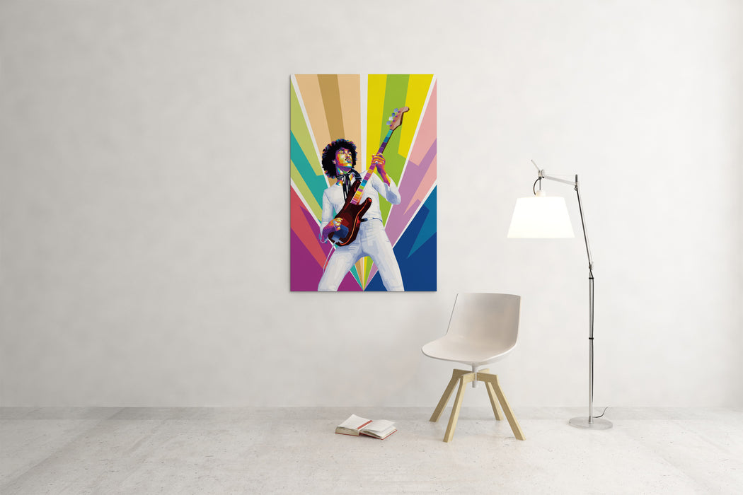 Phil Lynott - Irish Singer - Canvas Art Print