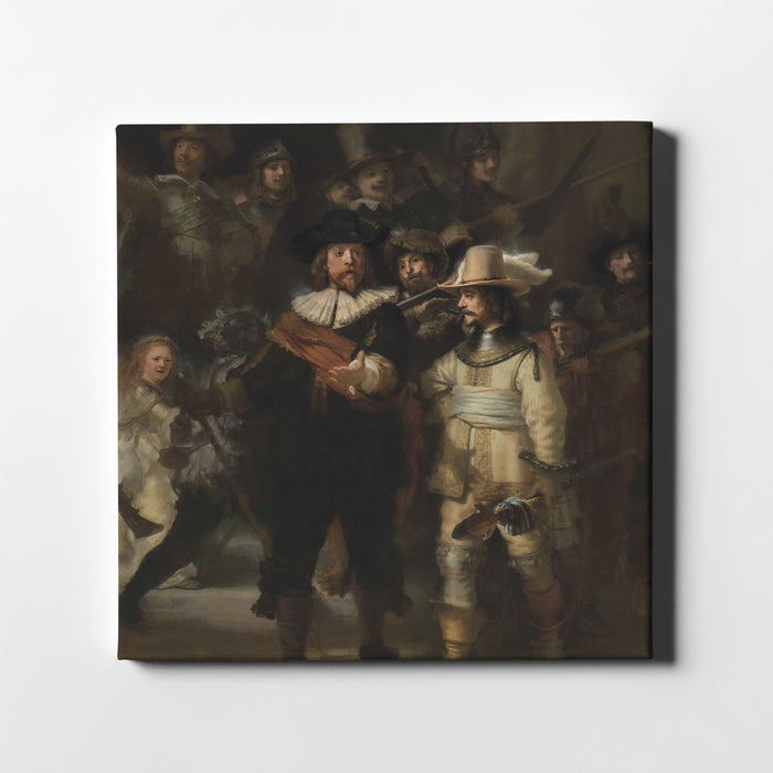 Modern art poster of Rembrandt's The Night Watch 