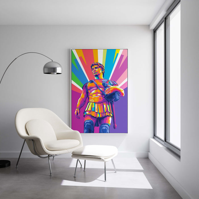 Modern pop art poster of Alexander the Great