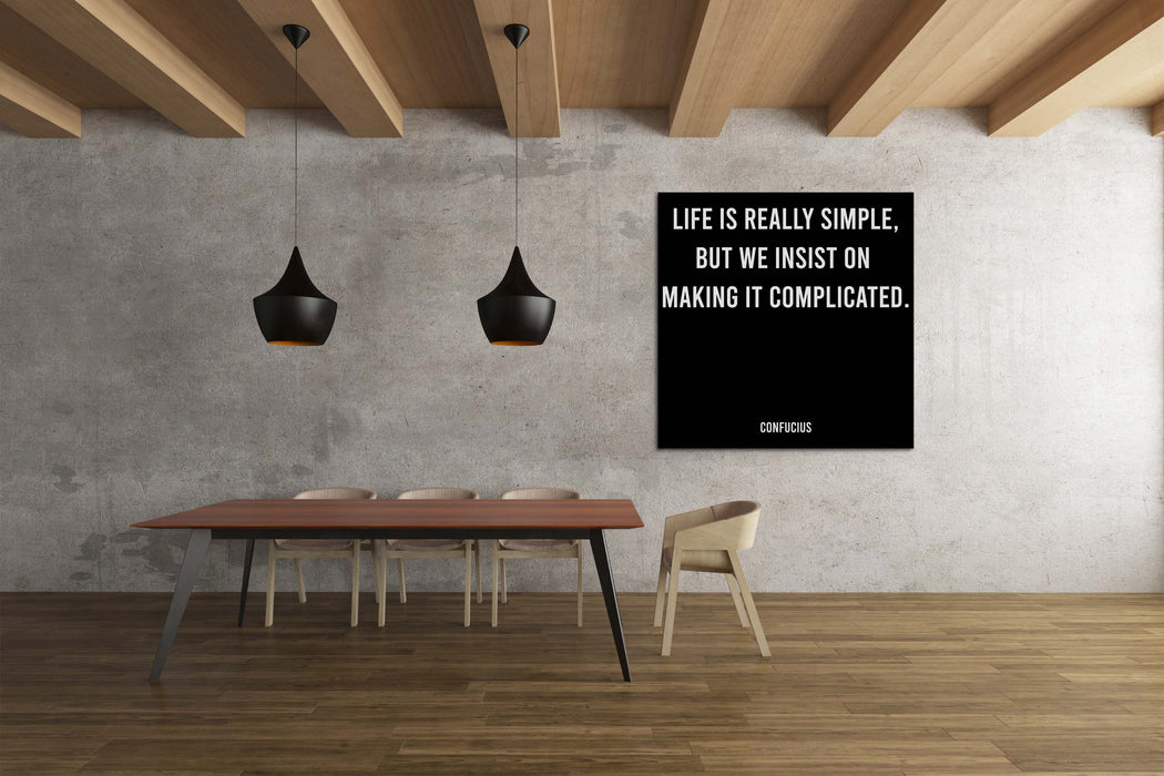 Minimalist Poster With Confucius Quote