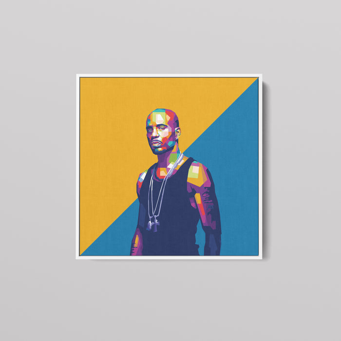 DMX with Cross Portrait - Canvas Print