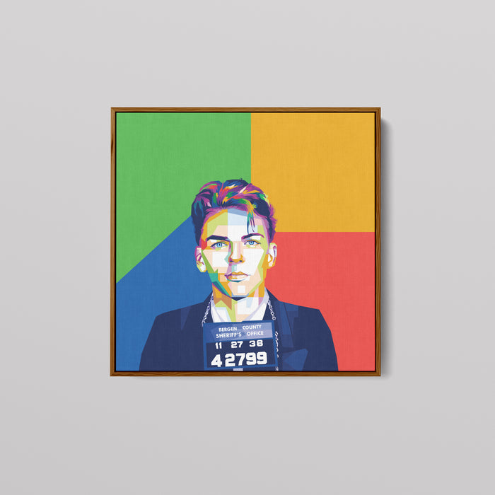 Frank Sinatra Mugshot - Canvas Print