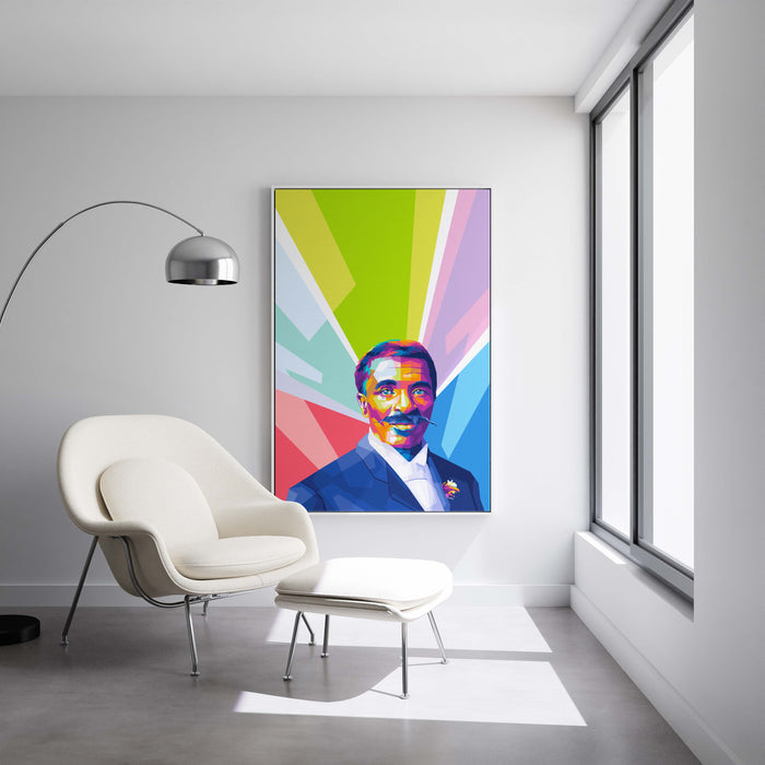 Modern pop art poster of George Washington Carver.