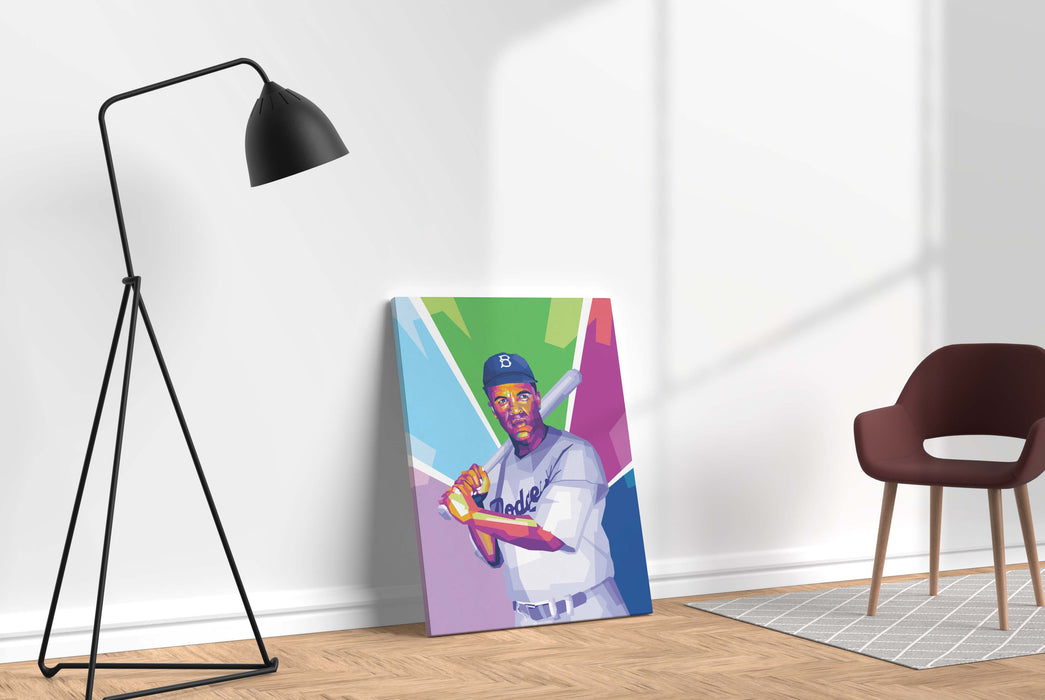 Jackie Robinson - Dodgers - Canvas Print