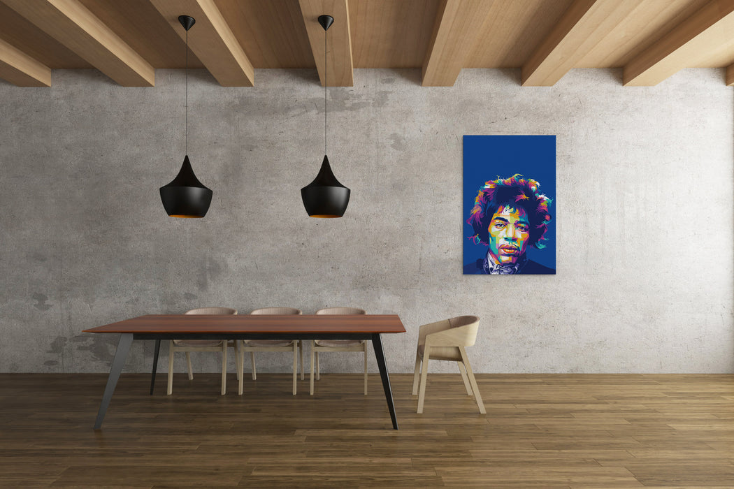 Jimi Hendrix Portrait - Canvas Print