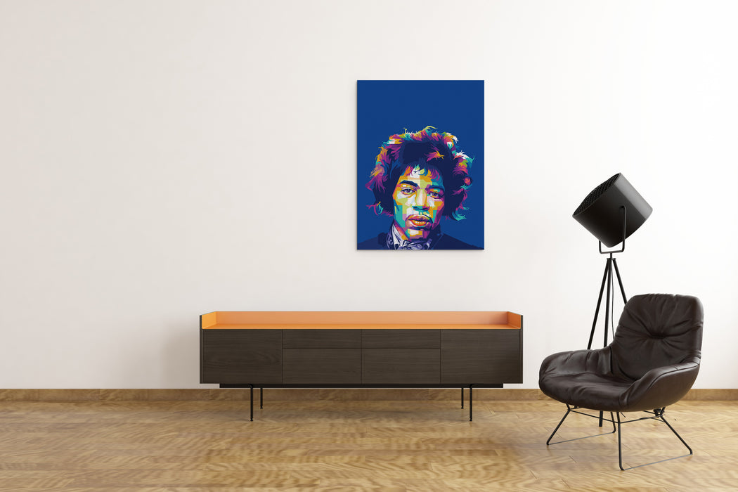 Jimi Hendrix Portrait - Canvas Print