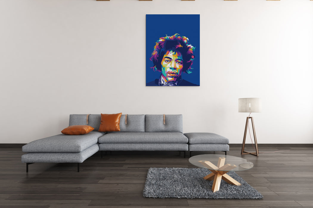 Jimi Hendrix Portrait - Canvas Print