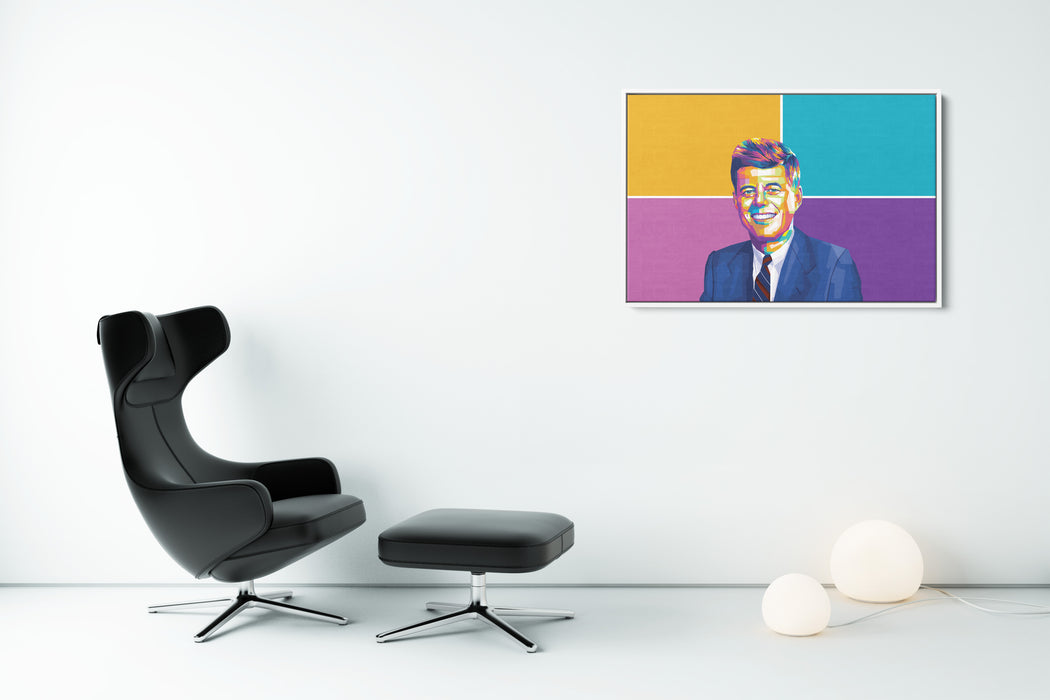 John F. Kennedy - Portrait - Canvas Art Print