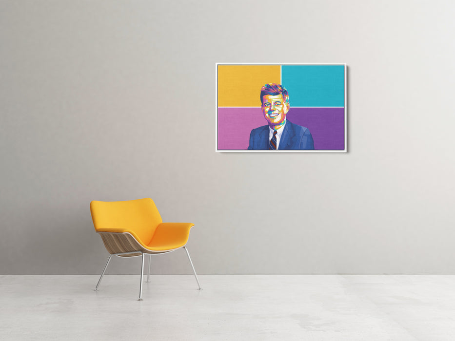 John F. Kennedy - Portrait - Canvas Art Print